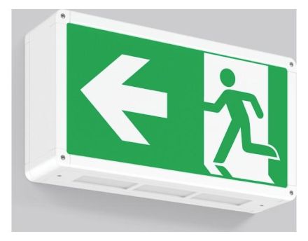 RZB 651061.002.1 Wall Rectangle 360 3W 3 LED emergency light