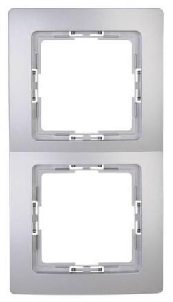 Kopp 308520068 PARIS 2-way silver cover frame