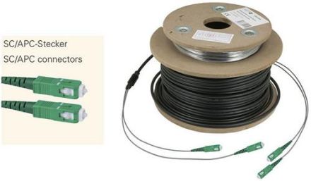 Televes 236165 OSMD30SCAPC optical 30m 4x plug underground cable