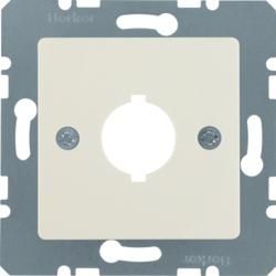 Berker 143102 Central plate for signalling and control device 18.8 mm white, glossy Central plate