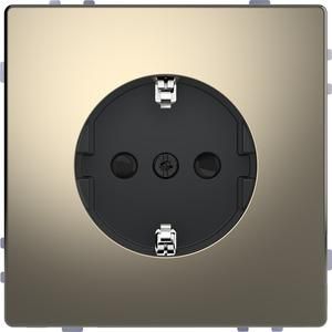 MERTEN MEG2300-6050 SCHUKO socket nickel metallic system design