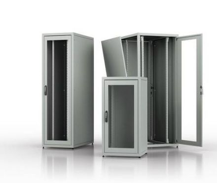 Schäfer IT-Systems B75812081222 PX network 80x120x80 25HE with viewing door network cabinet