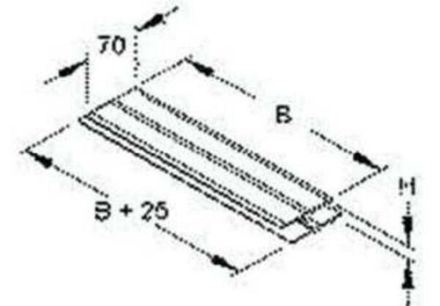 Niedax DSBA400 16x375mm aluminium cover joint bridge