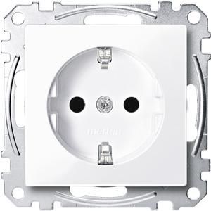 MERTEN MEG2400-0325 SCHUKO socket active white glossy