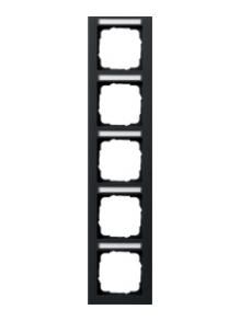 Gira 111509 5-way vertical BSF E2 black cover frame