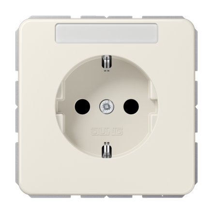 Jung CD1520BFNA SCHUKO socket, 16 A 250 V ~, with label field, thermoplastic, CD series, white