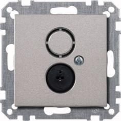 MERTEN 297460 Loudspeaker socket insert aluminum System M