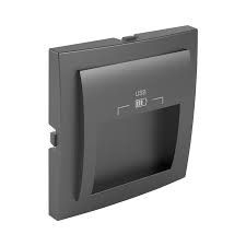 EFAPEL C PLATE DOUB USB CHARG TYPE A 20° OUTPUT GRAY