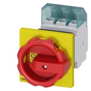 Siemens 3LD2154-0TK53 main/emergency stop switch 3-pole front mounting