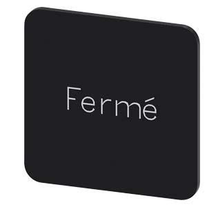 Siemens 3SU1900-0AF16-0GK0 label plate 22x22 FERME