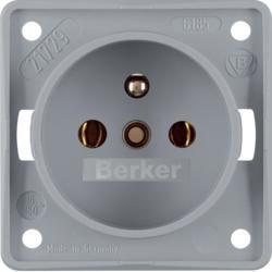 Berker 961852506 socket with protective contact pin grey, matt Integro inserts