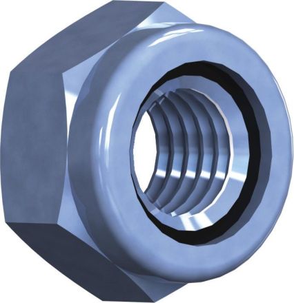 Reisser 000985S021-160000S-1 DIN 985 lock nuts, M 16, steel, galvanized, blue pass., pack of 25