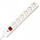 Kopp 224202019 TSD 6-way ÜSS switch BS white power strip