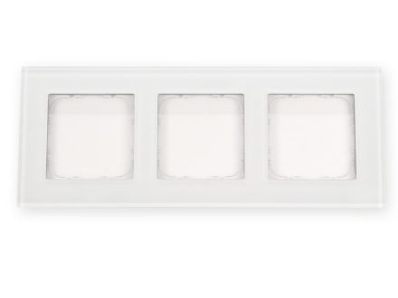MDT BE-GTR3W.01 Glass frame 3-way for 55 mm programs, white