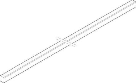 ABN 2FB 12x10x540mm horizontal one-sided CU rail (XCUW112E)