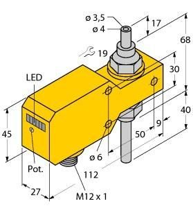 Turck 6870656 FCI-TCD04A4P-AP8X-H1141 Inline sensor