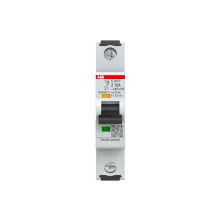 ABB Stotz-Kontakt 2CDS381001R0428 S301P-Z10 Z25kA 10A 1P circuit breaker