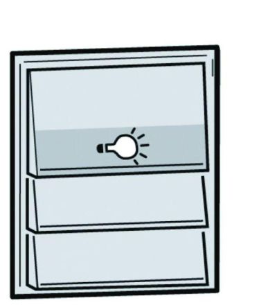 Renz 97-9-85275.9016 with 1 light/2 bell buttons white button module (old: 97-9-85106)