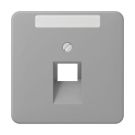 Jung CD569-1NAUAGR cover for IAE/UAE connection boxes 1 x 8-pin, with label field, thermoplastic, CD series, grey