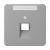 Jung CD569-1NAUAGR cover for IAE/UAE connection boxes 1 x 8-pin, with label field, thermoplastic, CD series, grey