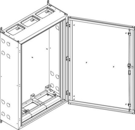 ABN earthed IP55 840x1290x340mm wall housing (NT38E)