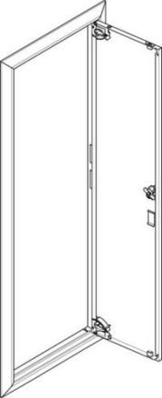 ABN for flush-mounted flat distributor 1x7 row ESPRO cover frame with solid door (GBRU17T)