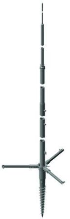 Dehn & Söhne 103122 Tele-lightning protection mast TBM 7M SCFU STTZN AL