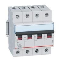 Legrand 403409 Circuit breaker TX3 B1A 4P 6KA 4M