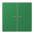 Jung LC995KO5219 2-way rocker switch with light guide, LS series, green foncé ( LC32050 )