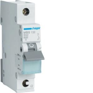 Hager MBS132 circuit breaker 1-pole B32A 6kA QC 1M