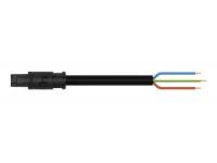 Wago 774-9993/116-201 Bu, 2000mm, black connecting cable 3x1.5mm²
