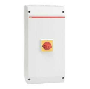 ABB Stotz-Kontakt OTP75A3M, safety switch 3-pole 37 kW 400V with red-yellow handle, 1SCA022812R3430