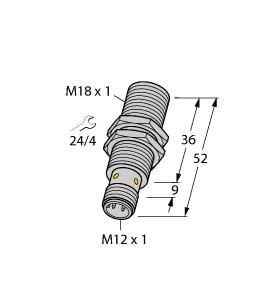 Turck 1635004 BI8U-EM18WD-VP6X-H1141/3GD Inductive Sensor