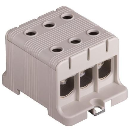 Pollmann 2090307 UK 95/3A grey 3-pole universal terminal