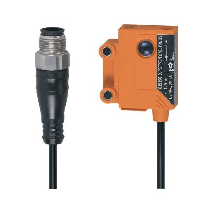 ifm electronic OJ5190 DC PNP light/dark switching glass and F retro-reflective sensor