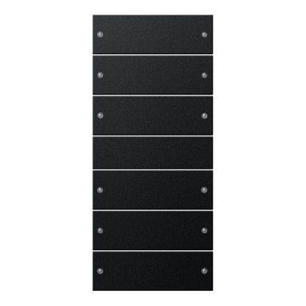 GIRA 2186005 TS3 rocker set System 55 | 6-way (3+3) | matt black