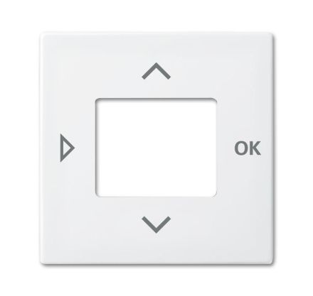 Busch-Jaeger 6435-914 Central plate, with print alpine white