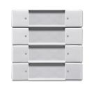 Busch-Jaeger 6737-83 control element ZigBee Light Link, 4-way aluminum silver