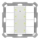 MDT BE-TA55P8.02 KNX push button sensor Plus UP v2 | 8-way | pure white matt
