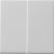 Gira 0915015 2f push button switch Sys 55 grey rocker