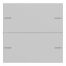 GIRA 5752015 rocker set for push button sensor 4 System 55 | 2-way | matt gray