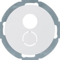 Berker 11962079 small connector insert with central piece polar white, glossy series R.classic