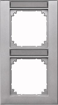 MERTEN 476260 frame 2-way vertical aluminum M-PLAN