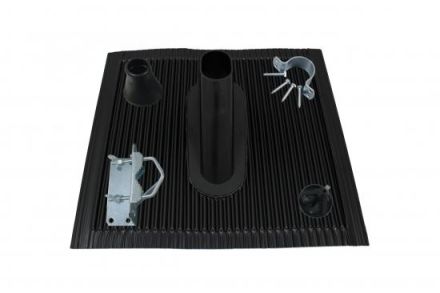 Televes MAZ60S 60mm aluminum tile black mast accessory set
