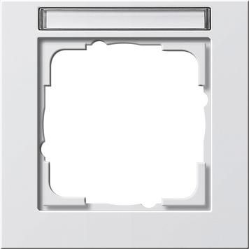 Gira 109129 1-way cover frame BSF Gira E2 pure white