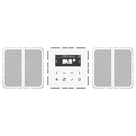 Jung DABCD2WW Smart Radio DAB+, Set Stereo, CD Series, alpine white