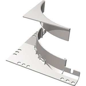 CABLOFIL 637960 attachment piece PVC H100 , (stone grey)