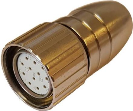 ABB Stotz-Kontakt Connector for RSA 597 , socket connector for rotary encoder RSA 597 SSF10M23 pin assignment clockwise , 2TLA020070R3900