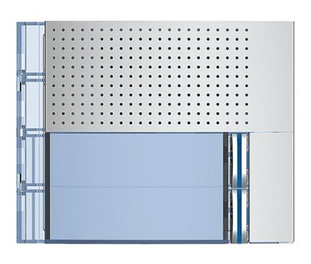 Bticino 351021 front panel SFERA New BASIS for loudspeaker 2RT ALLMETAL, (aluminium)