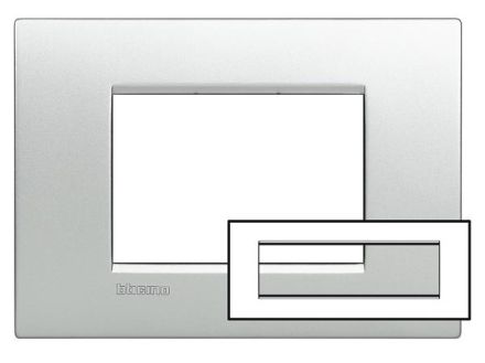 Bticino LNC4807TE LL-AIR frame TECH 7-MOD , (aluminium)